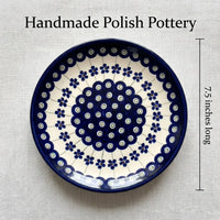 Polish Pottery Dimensions Flowering Peacock Dessert Plate