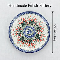 Polish Pottery Dimensions Spring Tulip Dessert Plate