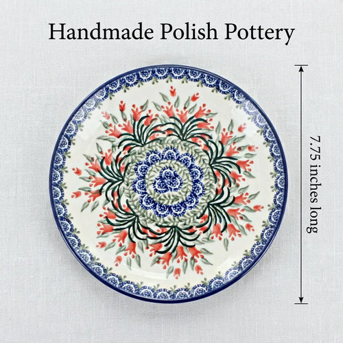 Polish Pottery Dimensions Spring Tulip Dessert Plate