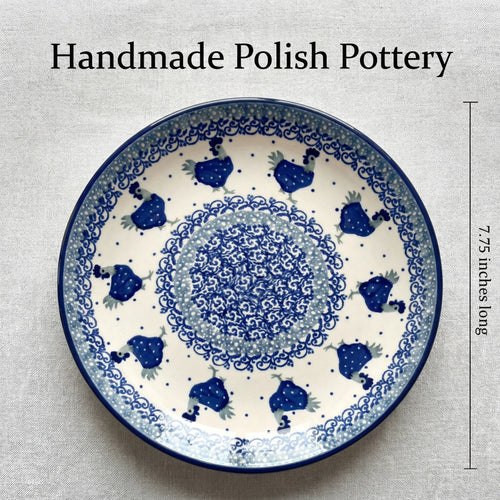 Polish Pottery Dimensions Barnyard Rooster Dessert Plate