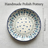 Polish Pottery Dimensions Celeste Dessert Plate
