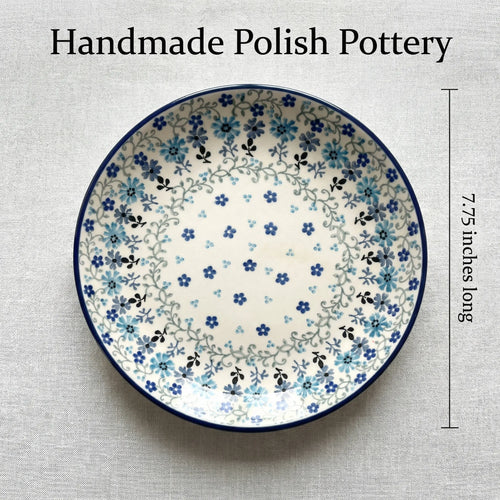 Polish Pottery Dimensions Celeste Dessert Plate