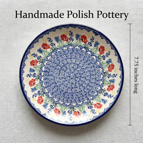 Polish Pottery Dimensions Memory Garden Dessert Plate