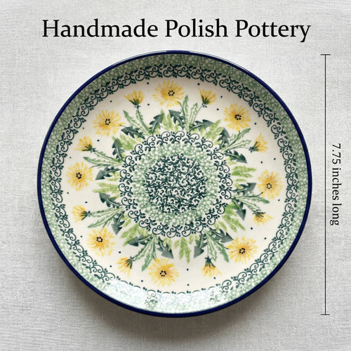 Polish Pottery Dimensions Dandelion Dessert Plate