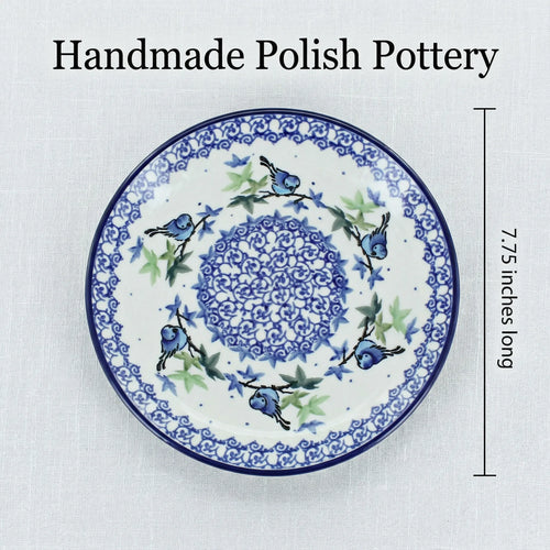 Polish Pottery Dimensions Mockingbird Dessert Plate