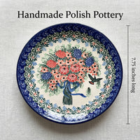 Polish Pottery Dimensions Blush Bouquet Dessert Plate