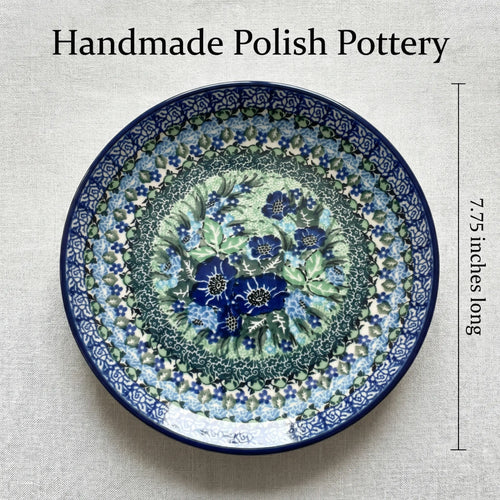 Polish Pottery Dimensions Sapphire Fields Dessert Plate