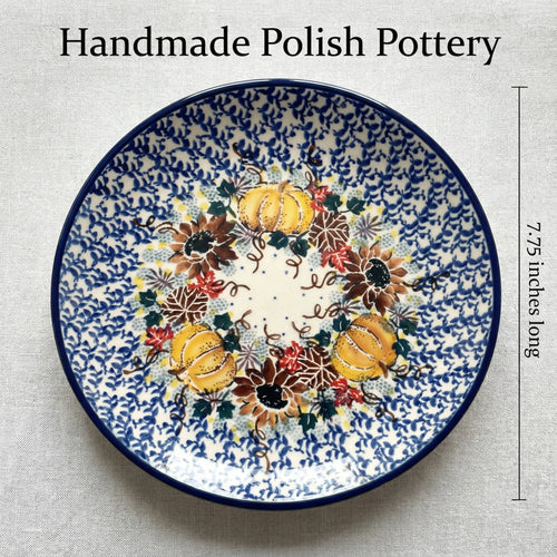 Polish Pottery Dimensions Harvest Bounty Dessert Plate