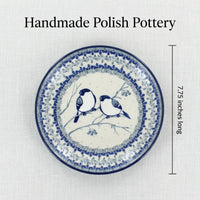 Polish Pottery Dimensions Bluebird Dessert Plate