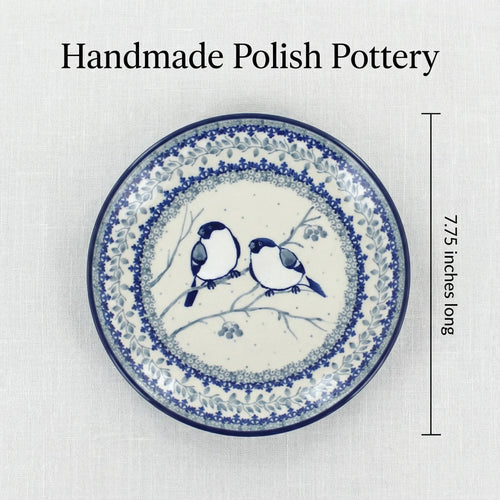 Polish Pottery Dimensions Bluebird Dessert Plate