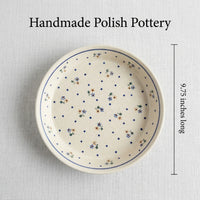 Country Meadow Pie Plate Polish Pottery
