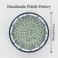 Porcelain Vine Pie Plate Polish Pottery