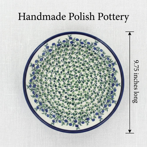Porcelain Vine Pie Plate Polish Pottery