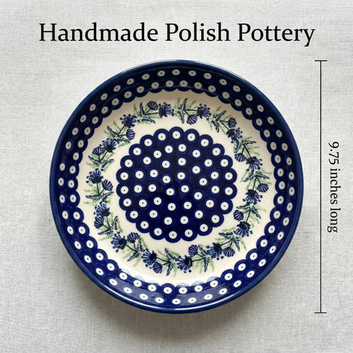 Sweet Annie Pie Plate Polish Pottery