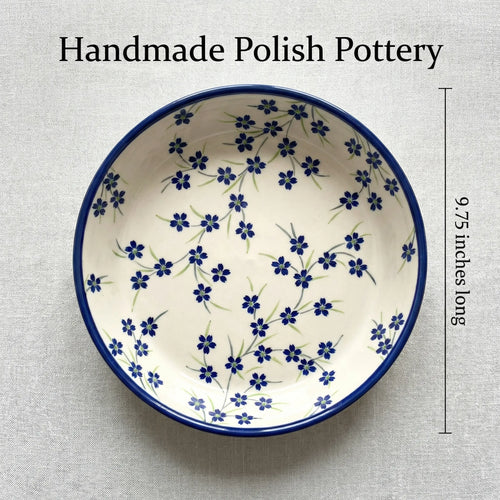 Willow Pie Plate Polish Pottery