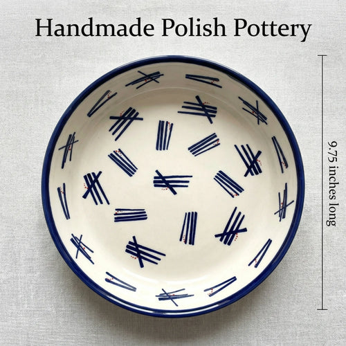 Zoe Pie Plate Polish Pottery