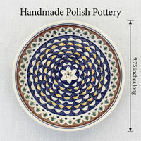 Polish Pottery Dimensions Evergreen Pie Plate