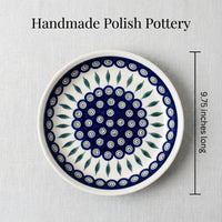 Peacock Pie Plate Polish Pottery