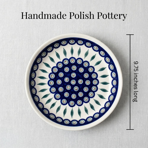 Peacock Pie Plate Polish Pottery