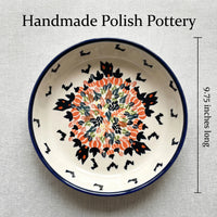 Haunted House Pie Plate Polish Pottery