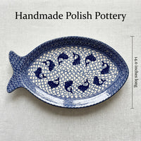 Polish Pottery Dimensions Mosaic Beach Large Fish Platter