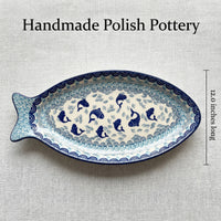 Summer Fun Medium Fish Platter Polish Pottery
