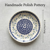 Tulip Berry Bowl With Plate Polish Pottery