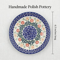 Garden Bouquet Berry Bowl With Plate Polish Pottery