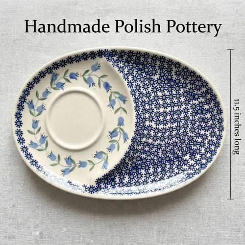 Tulip Breakfast Plate Polish Pottery