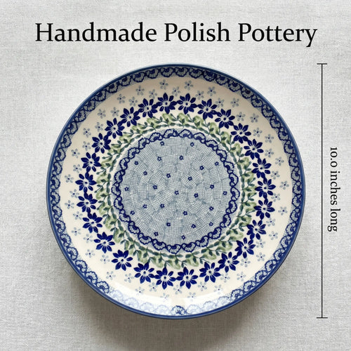 Hallsey Pedestal Cake Plate Polish Pottery