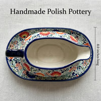 Desert Oasis Gravy Boat & Plate Polish Pottery