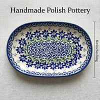 Polish Pottery Dimensions Hallsey Gravy Boat & Plate