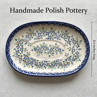 Summer Vine Gravy Boat & Plate Polish Pottery