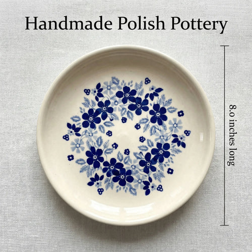 Christiana Gravy Boat & Plate Polish Pottery