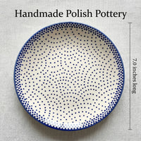 Polish Pottery Dimensions Small Dots Dessert Plate