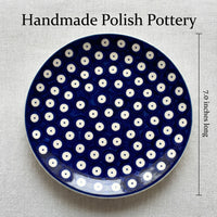 Polish Pottery Dimensions Dots Dessert Plate