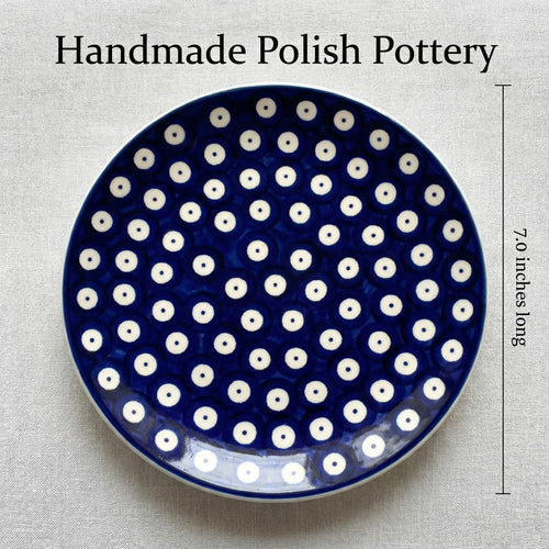 Polish Pottery Dimensions Dots Dessert Plate