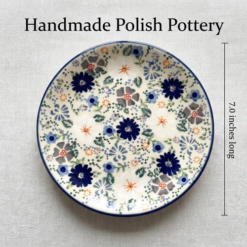Polish Pottery Dimensions Carnival Dessert Plate