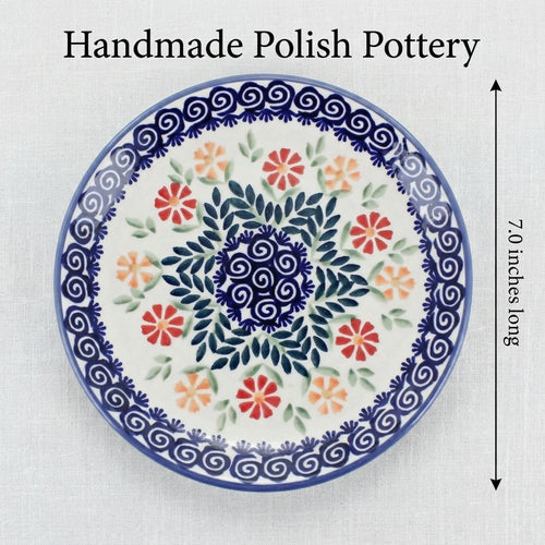 Polish Pottery Dimensions Garden Bouquet Dessert Plate