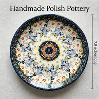 Polish Pottery Dimensions Periwinkle Dessert Plate