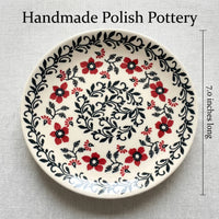Polish Pottery Dimensions Scarlett Ivy Dessert Plate