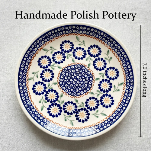 Polish Pottery Dimensions Peach Blossom Dessert Plate