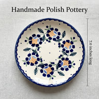 Polish Pottery Dimensions Sunflower Dessert Plate