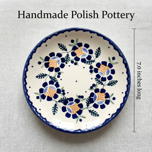 Polish Pottery Dimensions Sunflower Dessert Plate
