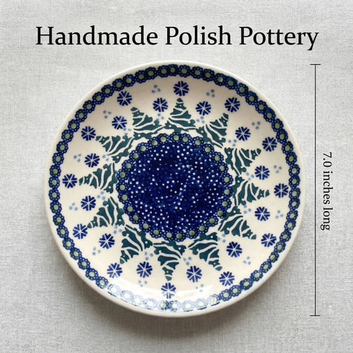 Polish Pottery Dimensions Festive Fir Dessert Plate