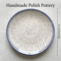 Polish Pottery Dimensions Small Dots Dinner Plate