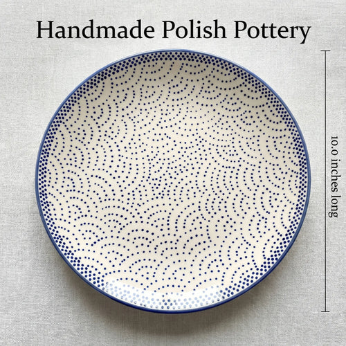 Polish Pottery Dimensions Small Dots Dinner Plate
