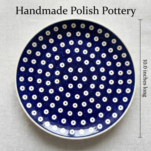 Polish Pottery Dimensions Dots Dinner Plate