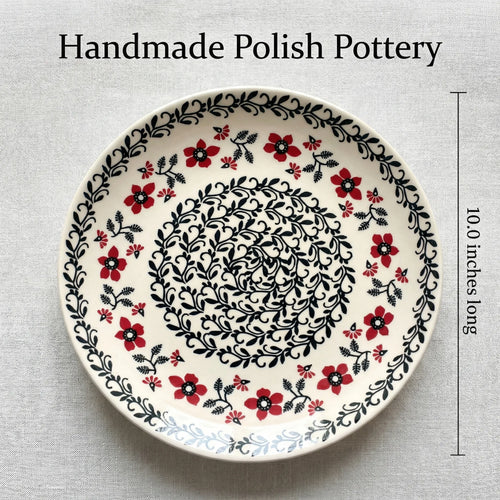 Polish Pottery Dimensions Scarlett Ivy Dinner Plate