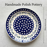Polish Pottery Dimensions Blue Violet Dinner Plate